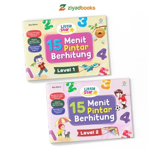 Cover buku Little Star 15 menit Pintar Berhitung