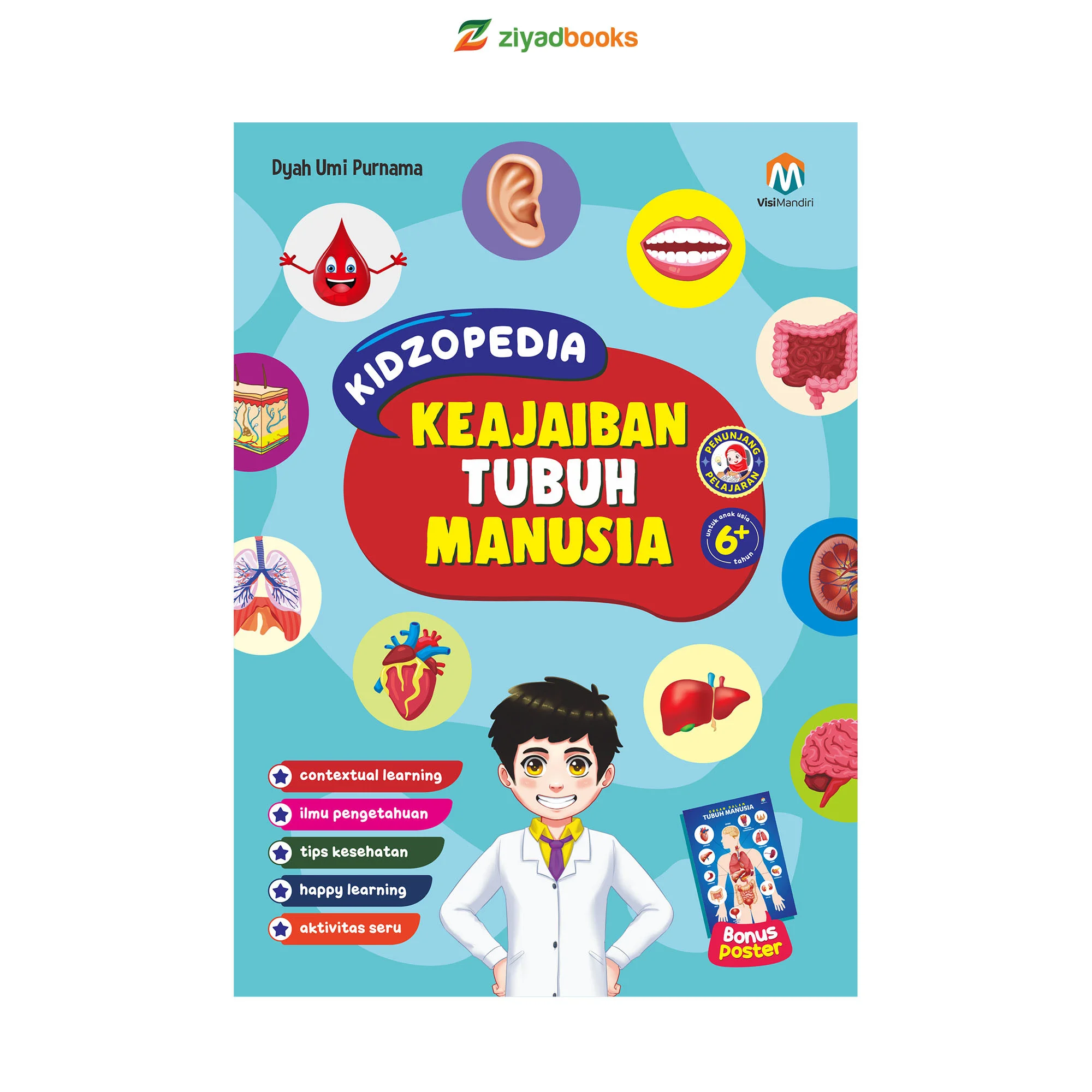 Cover buku KIDZOPEDIA - Keajaiban Tubuh Manusia