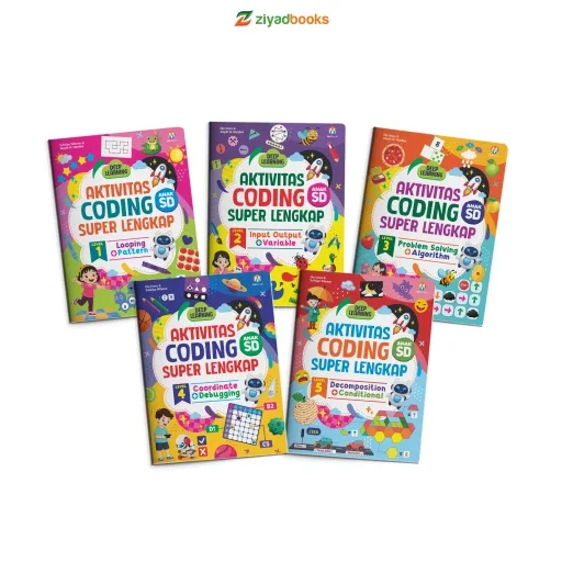 Cover buku Paket Aktivitas Coding Super Lengkap untuk Anak SD