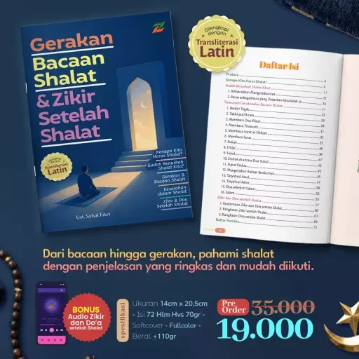 Cover buku Gerakan, Bacaan Shalat, dan Zikir Setelah Shalat