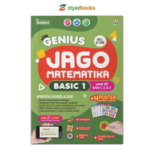 Cover buku Genius Jago Matematika Basic 1